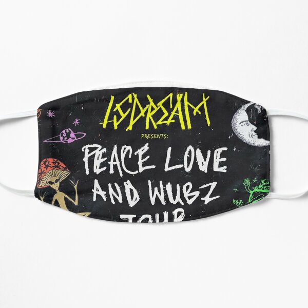 lsdream Peace Love And Wubz Tour Flat Mask RB2407 product Offical lsdream Merch
